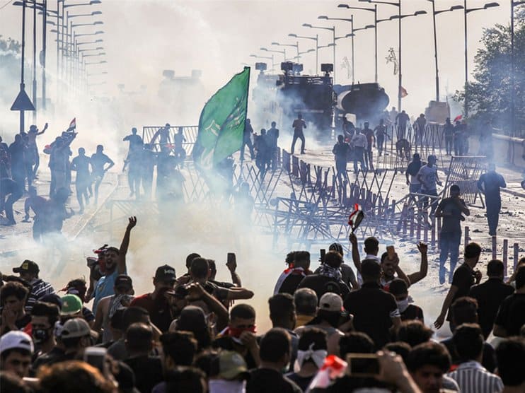 Usilivayushhiesya narodnye protesty v Bagdade
