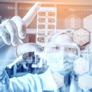 young woman medical health care researchers working life science laboratory kopiya x