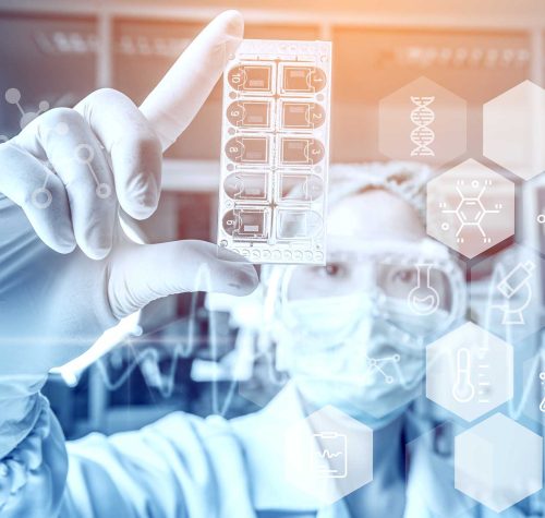 young woman medical health care researchers working life science laboratory kopiya x