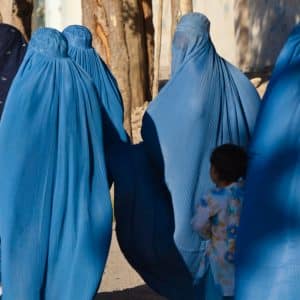 Women in burqa with their children in Herat Afghanistan x