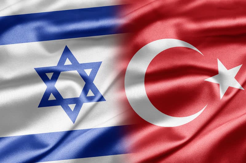 israel turkey flags