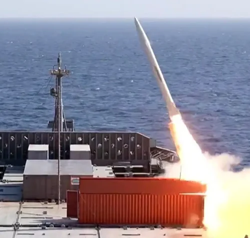 Iran shippign container ballistic missile x