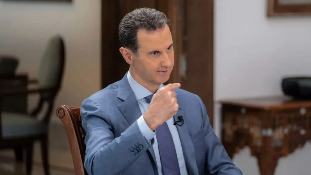 syria president bashar assad interview sky news arabia associated press x
